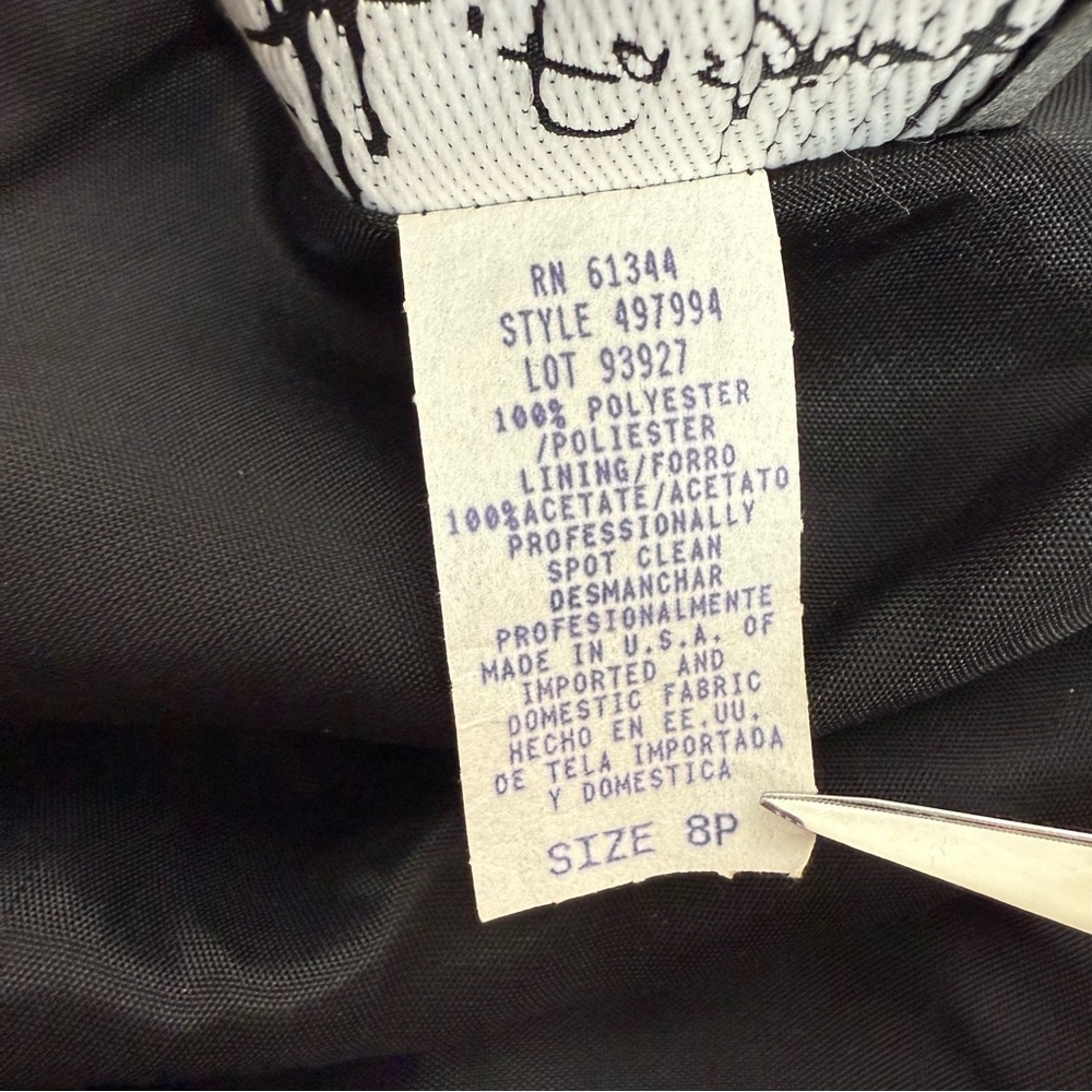 S.L.FASHIONS PETITE 8P Halter Neck Black Chiffon Handkerchief Hem Cocktail Dress - Picture 9 of 11